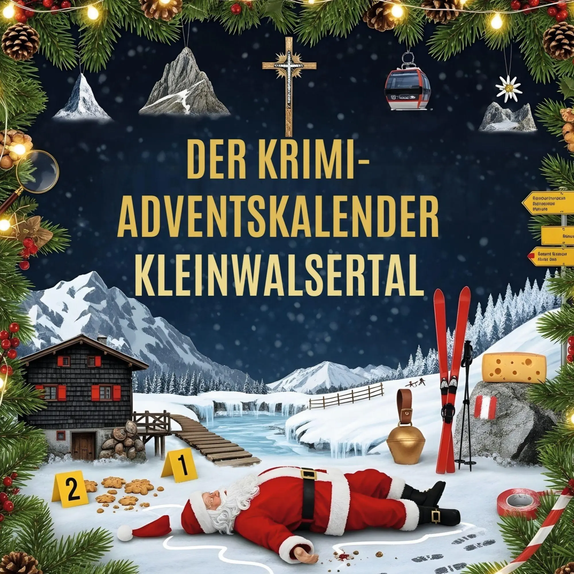 Cover: 9783695306589 | Der Krimi-Adventskalender Kleinwalsertal | Mordsverdächtig in 24 Akten