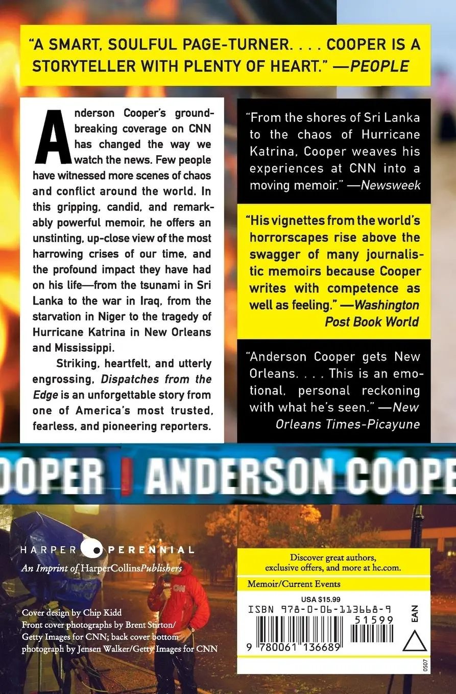 Rückseite: 9780061136689 | Dispatches from the Edge | Anderson Cooper | Taschenbuch | Englisch