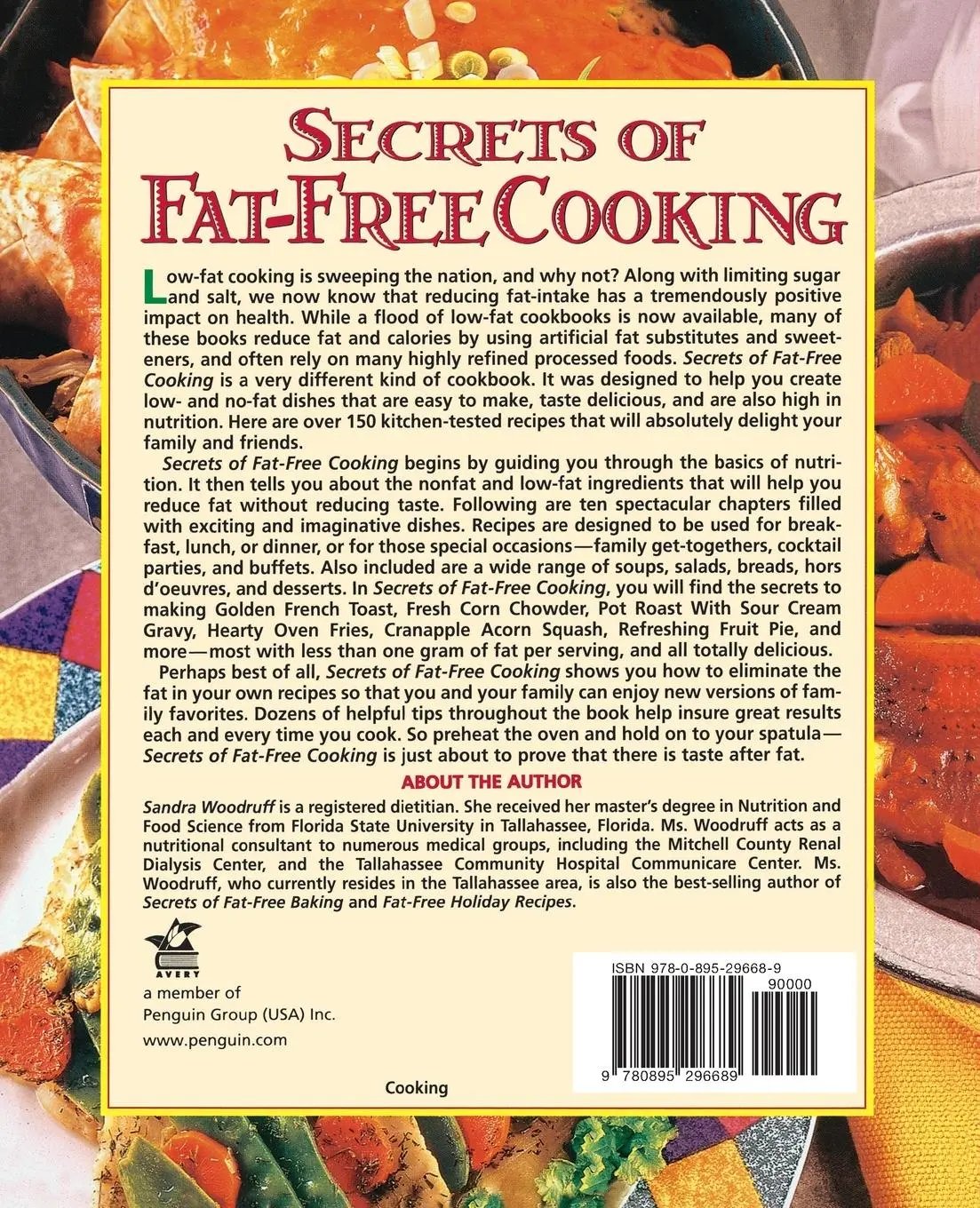 Rückseite: 9780895296689 | Secrets of Fat-Free Cooking | Sandra Woodruff | Taschenbuch | Englisch