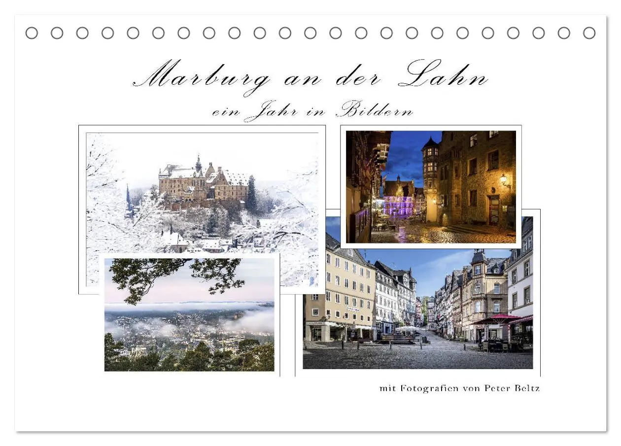 Cover: 9783457936689 | Marburg an der Lahn - ein Jahr in Bildern (Tischkalender 2026 DIN...