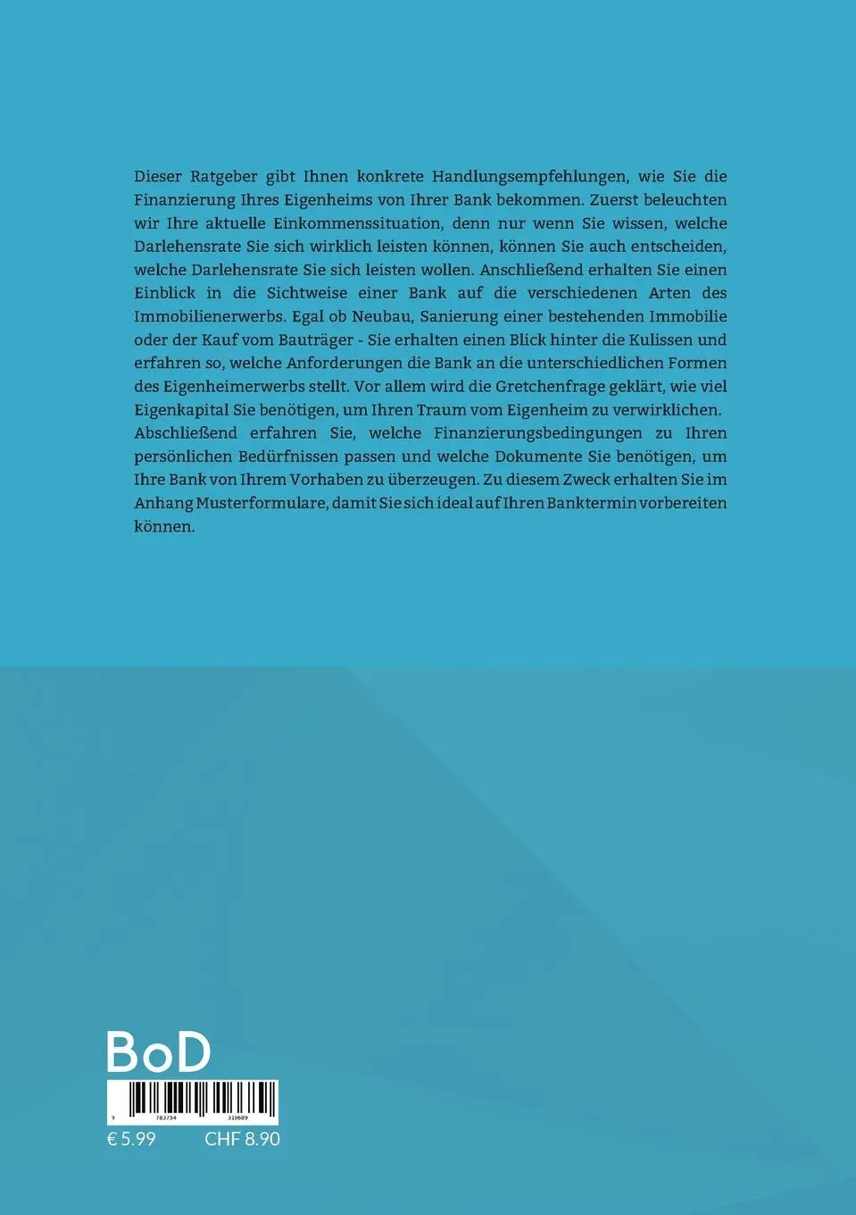 Rückseite: 9783754316689 | Baufinanzierung für Selbstnutzer | Nico Stieler | Taschenbuch | 90 S.