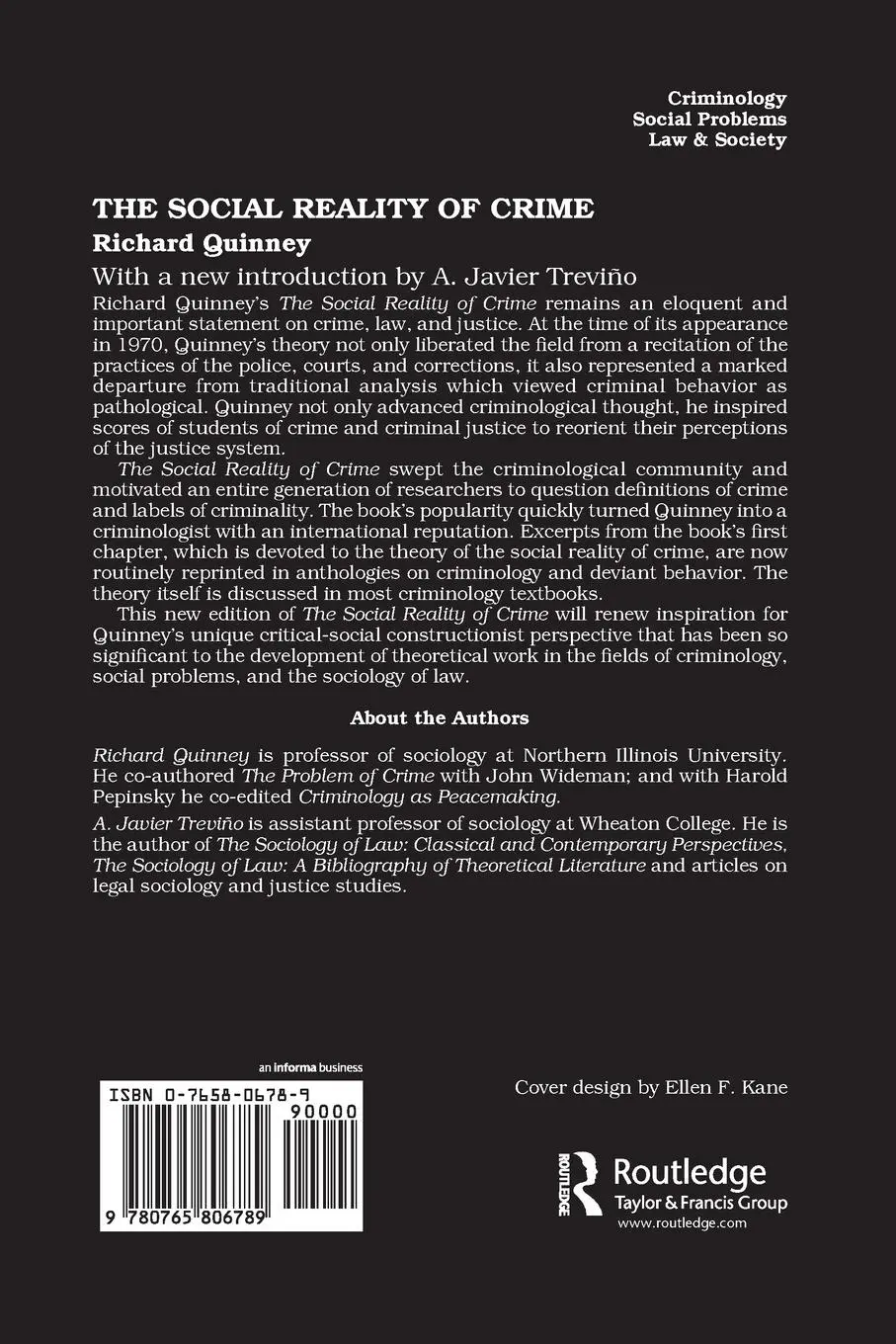 Rückseite: 9780765806789 | The Social Reality of Crime | Wilhelm Roepke | Taschenbuch | Englisch