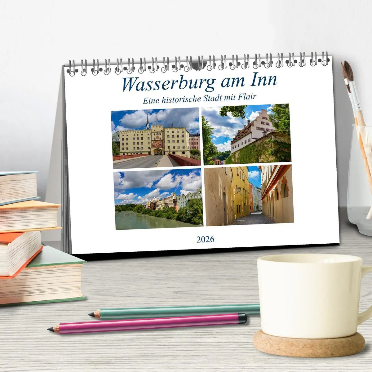 Bild: 9783457856789 | Wasserburg am Inn (Tischkalender 2026 DIN A5 quer), CALVENDO...