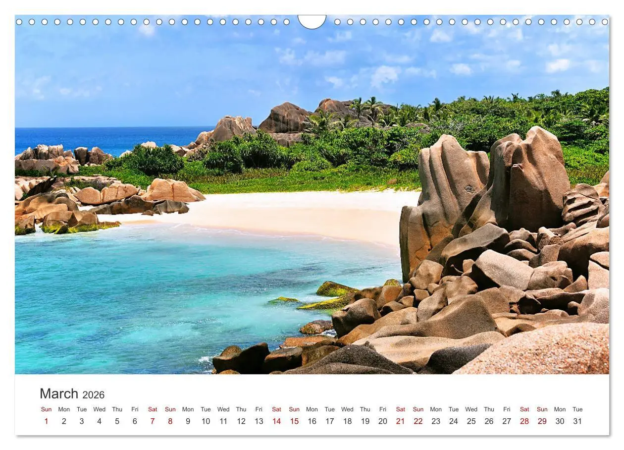 Bild: 9783516566789 | Dreamy Beaches of the Seychelles (Wall Calendar 2026 DIN A3...