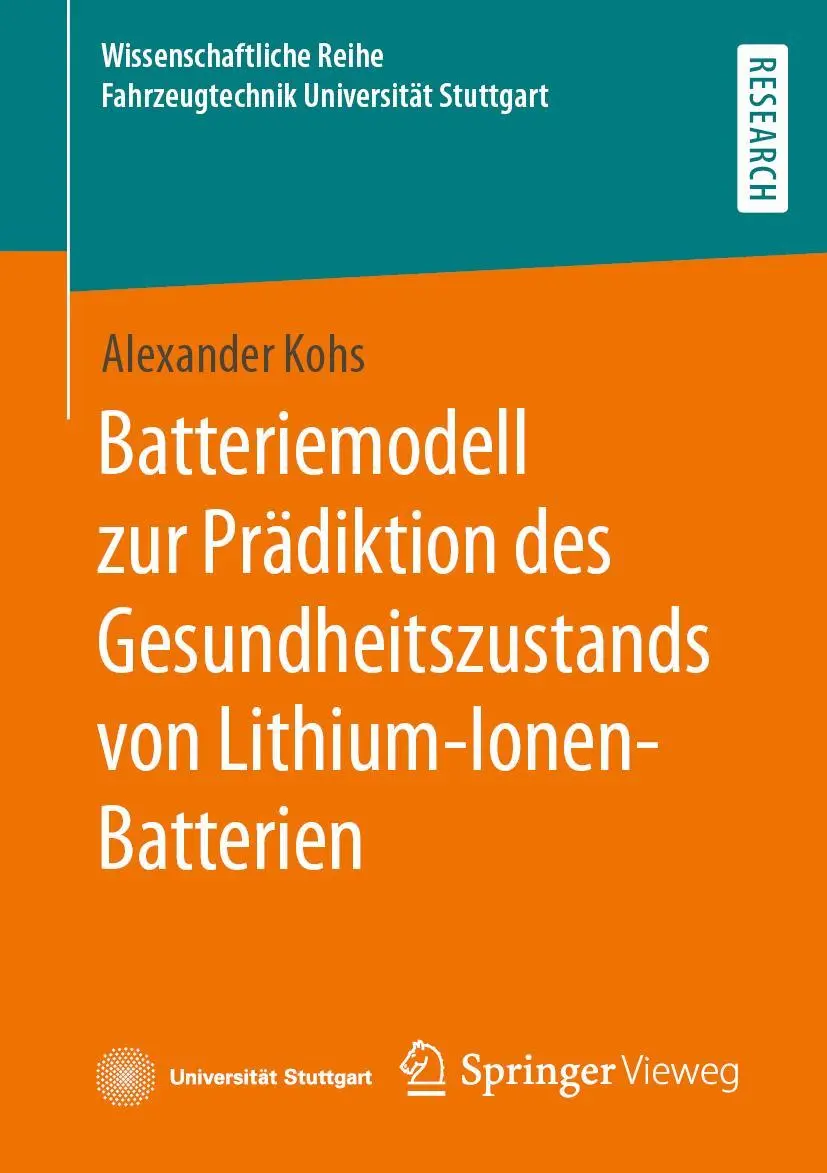 Cover: 9783658376789 | Batteriemodell zur Prädiktion des Gesundheitszustands von...