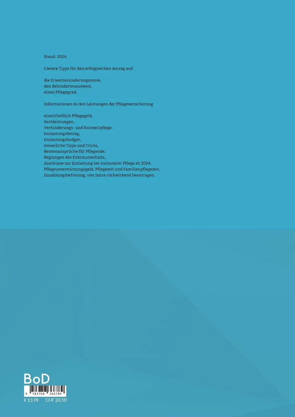 Rückseite: 9783758366789 | Erfolgsstrategie: Für die Erwerbsminderungsrente, den...