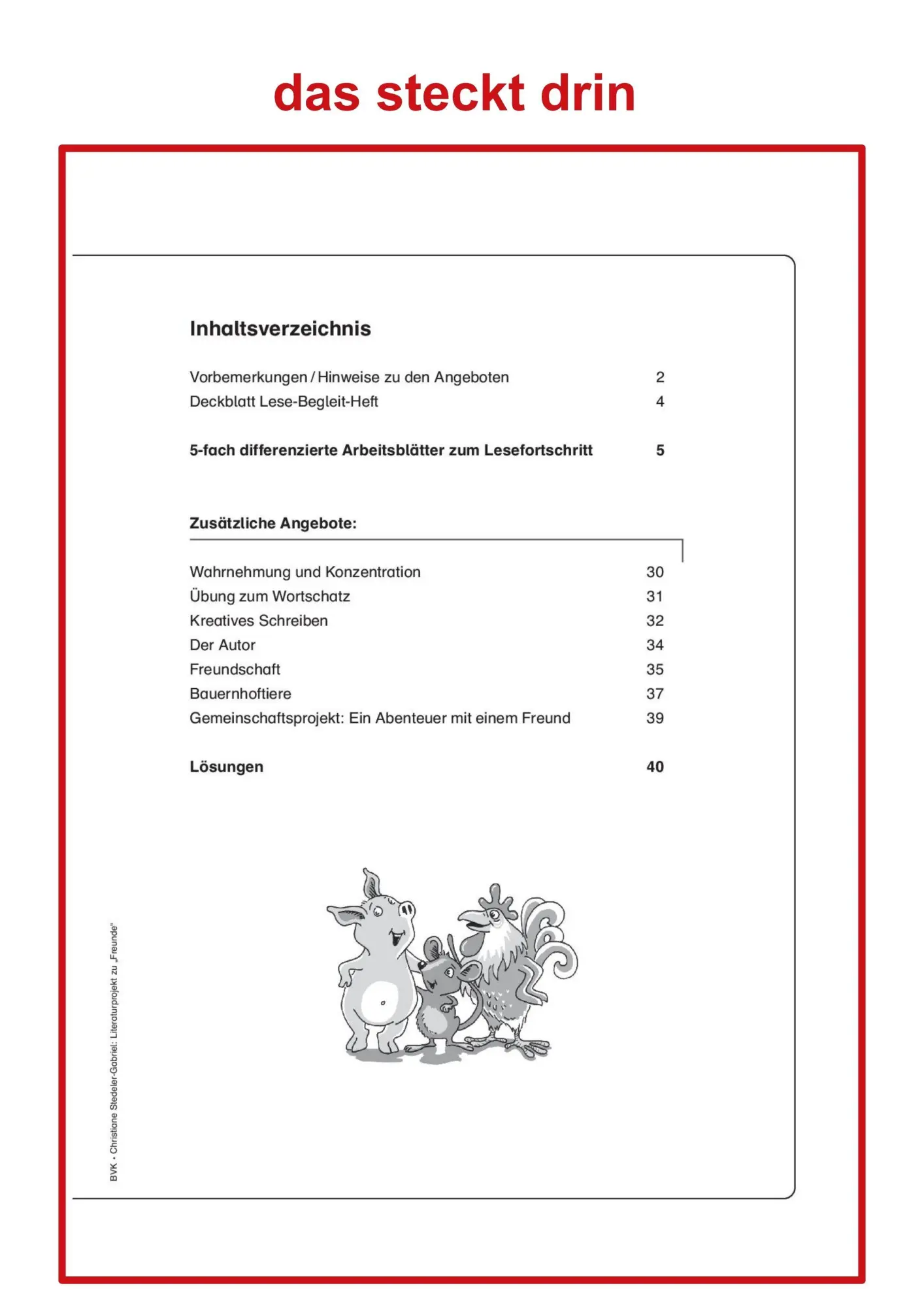 Bild: 9783867406789 | Literaturprojekt zu Freunde | Christiane Stedeler-Gabriel | Buch