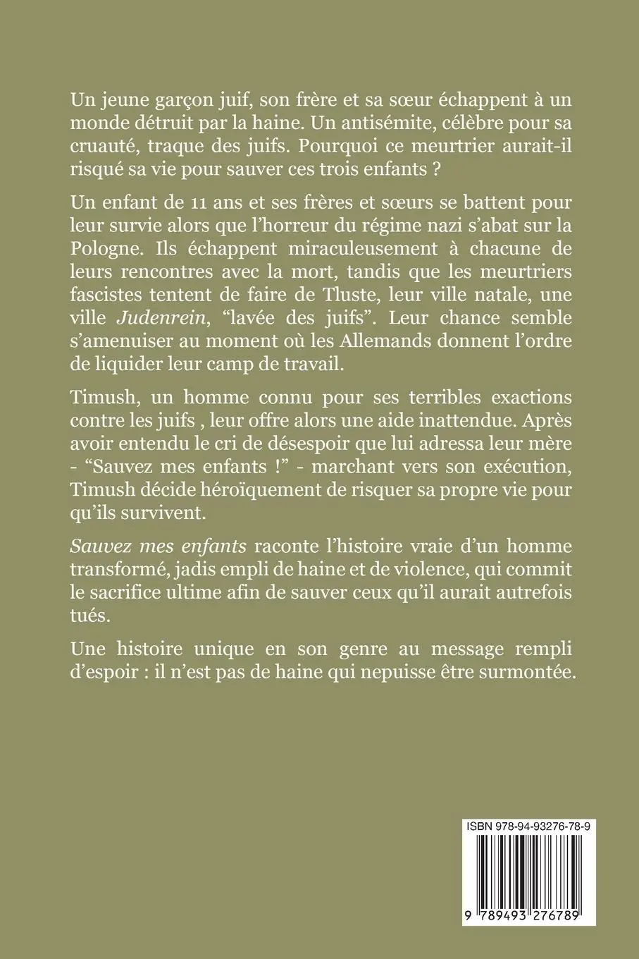 Rückseite: 9789493276789 | Sauvez mes enfants | Leon Kleiner (u. a.) | Taschenbuch | Französisch