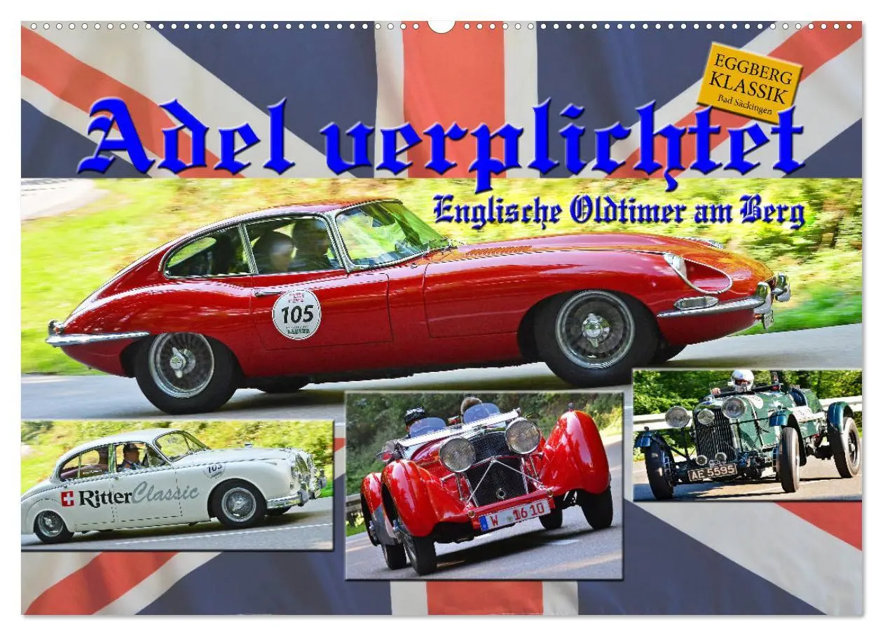 Cover: 9783457776889 | Adel verpflichtet - Englische Oldtimer am Berg (Wandkalender 2026...