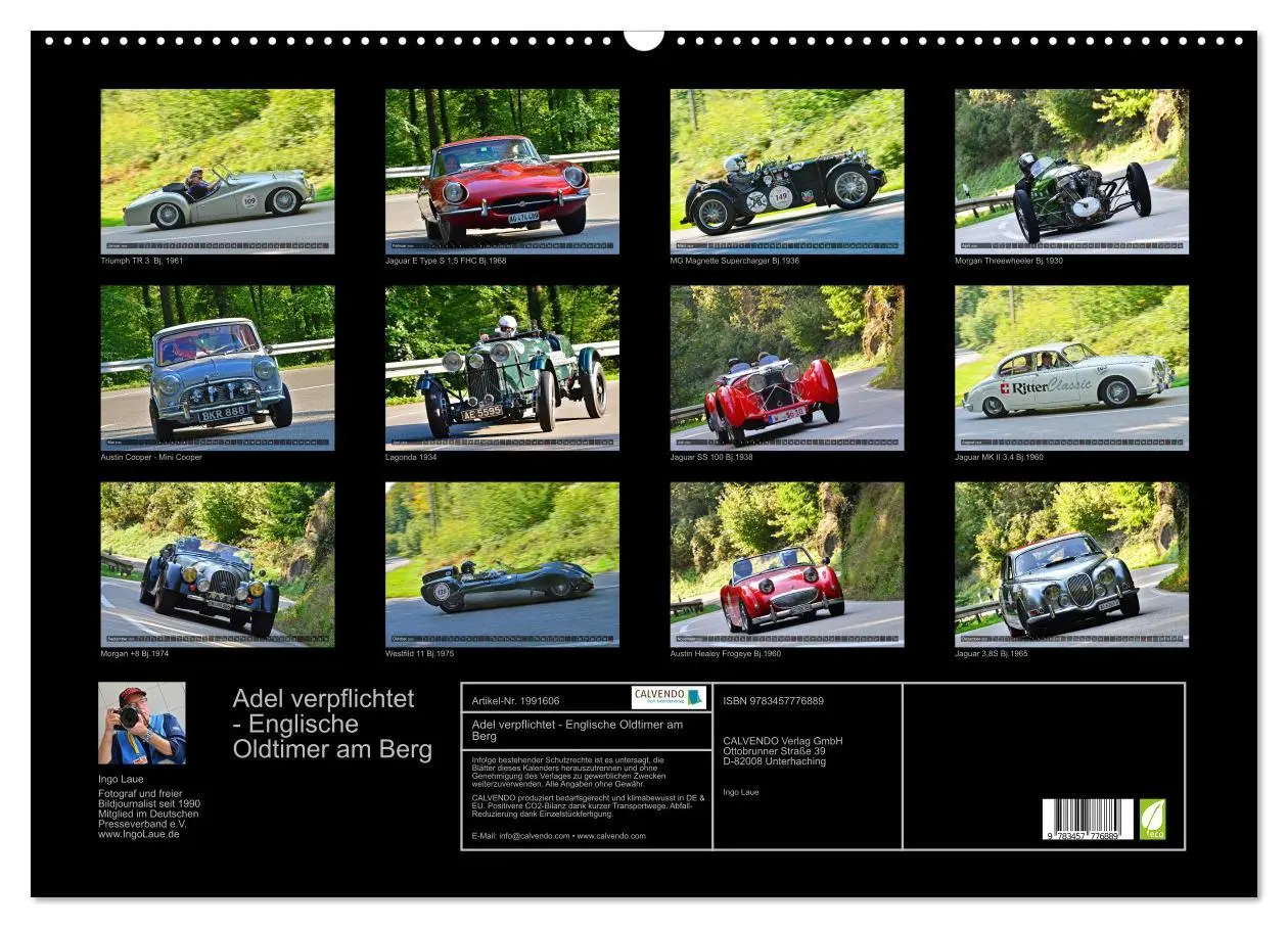 Bild: 9783457776889 | Adel verpflichtet - Englische Oldtimer am Berg (Wandkalender 2026...