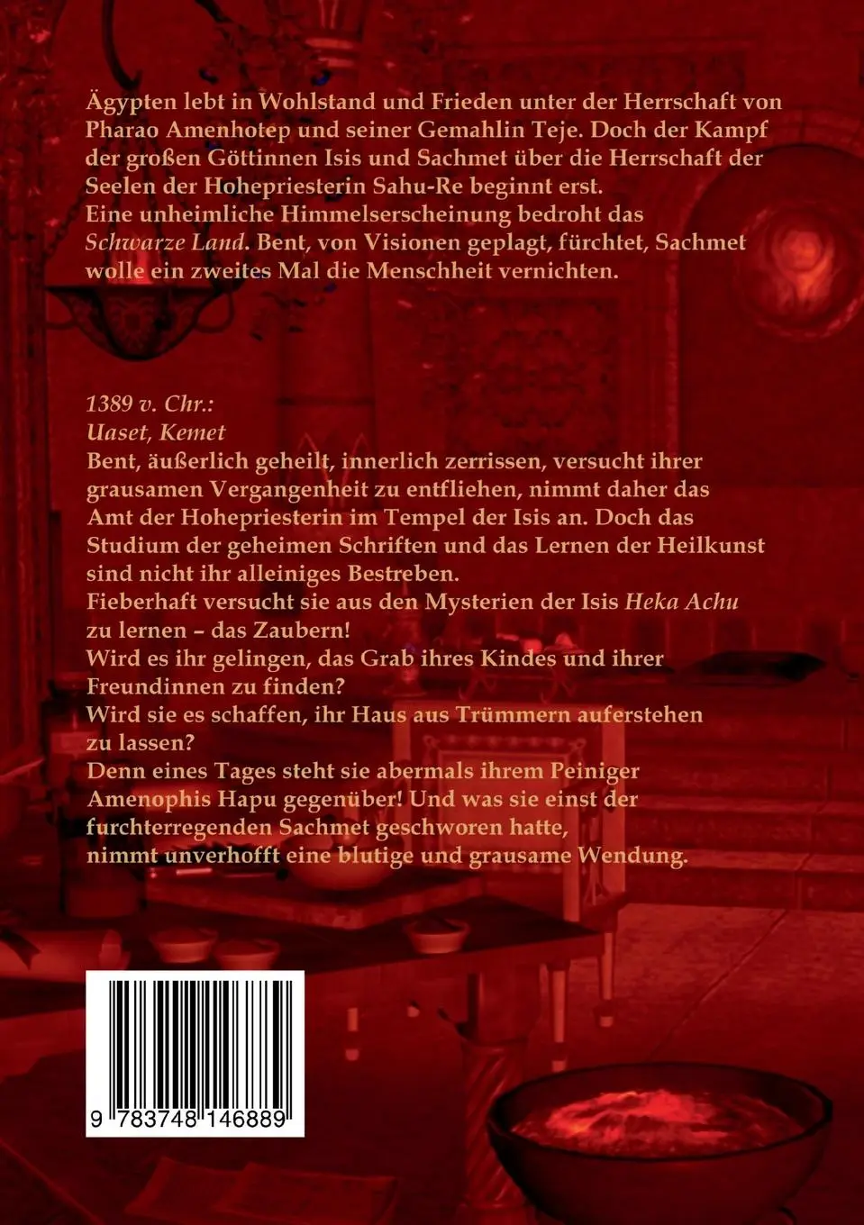 Rückseite: 9783748146889 | Sachmet Blutmond | Band 2 | Katharina Remy | Taschenbuch | Paperback