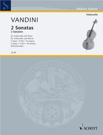 Cover: 9790001016889 | 2 Sonaten F Major and G Major | Antonio Vandini | Buch | Schott Music