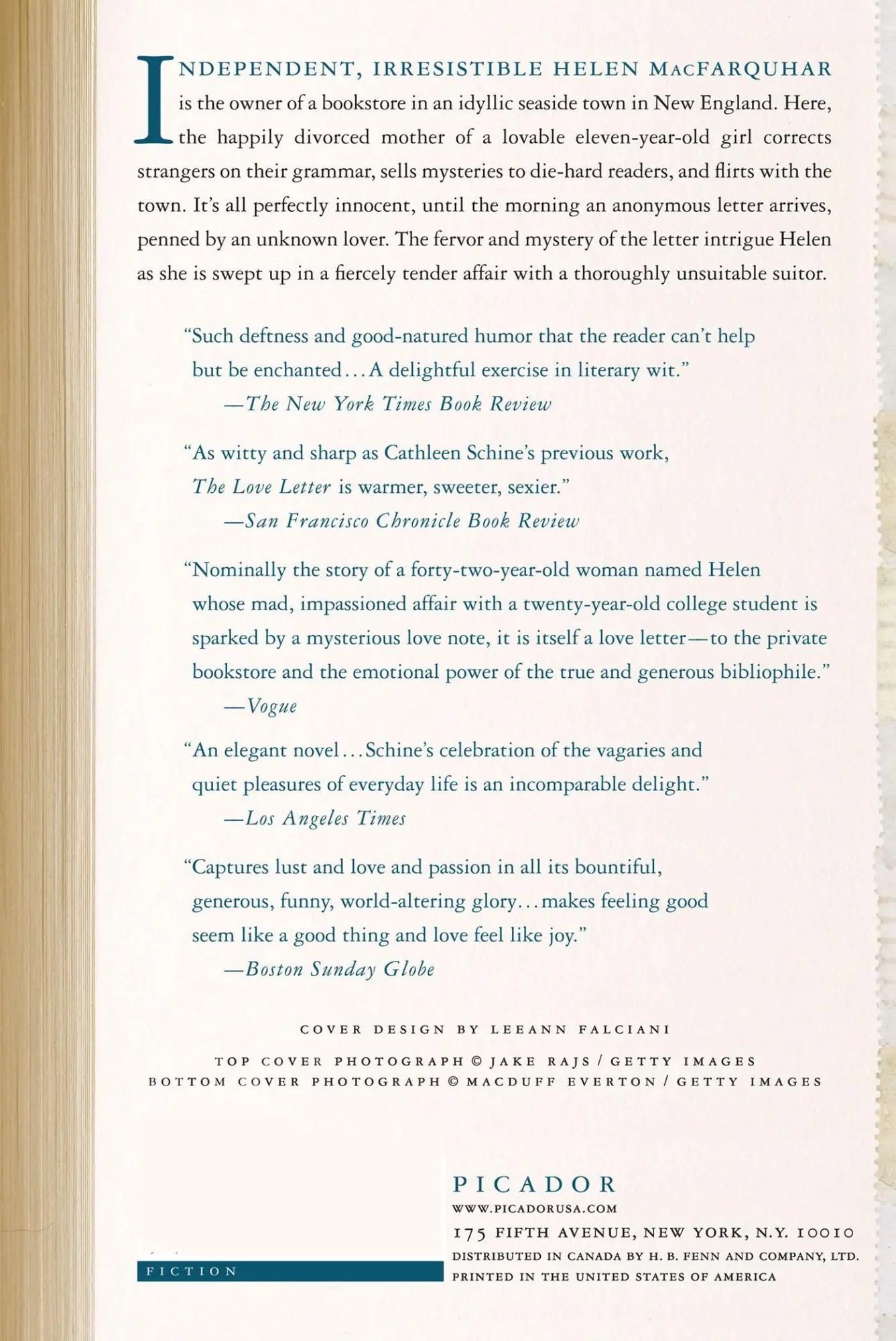 Rückseite: 9780312426989 | Love Letter | Cathleen Schine | Taschenbuch | Englisch | 2007