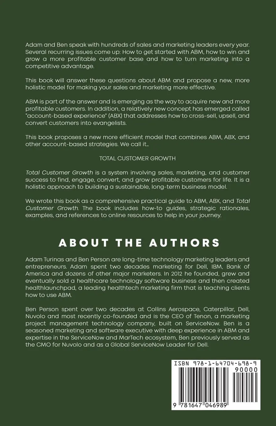 Rückseite: 9781647046989 | Total Customer Growth | Adam Turinas (u. a.) | Taschenbuch | Englisch