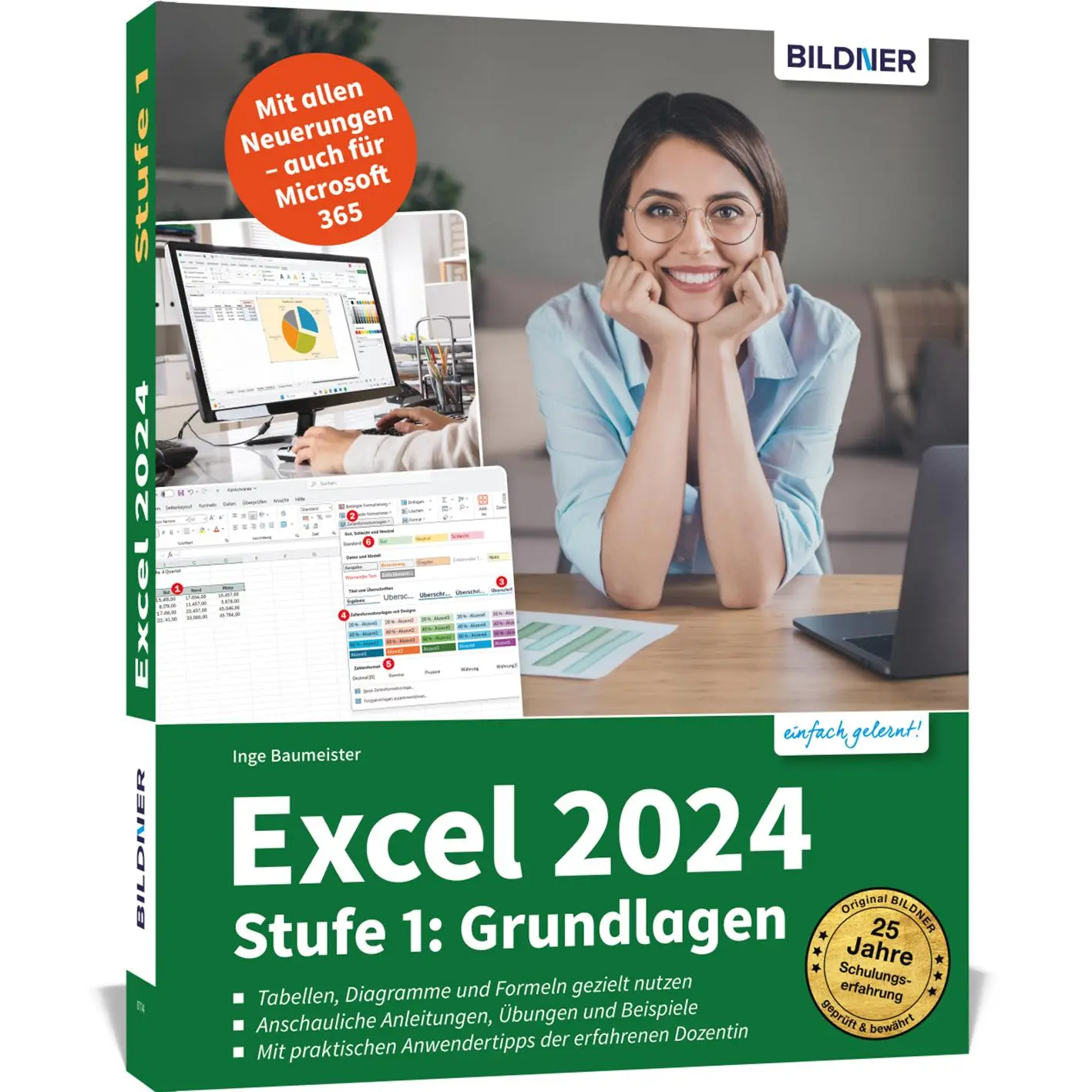 Cover: 9783832806989 | Excel 2024 - Stufe 1: Grundlagen | Inge Baumeister | Taschenbuch
