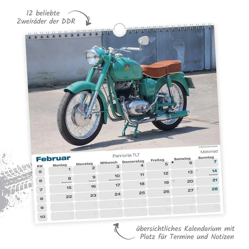 Bild: 9783988026989 | TRÖTSCH - Technikkalender DDR-Zweiräder 2027 | KG | Kalender | 24 S.