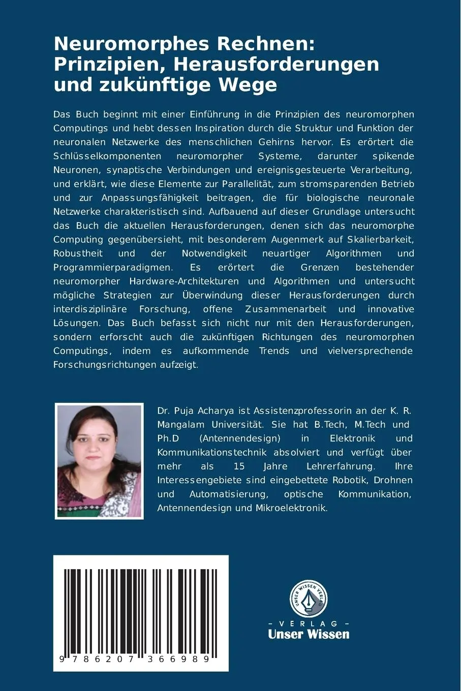 Rückseite: 9786207366989 | Neuromorphes Rechnen: Prinzipien, Herausforderungen und zukünftige...