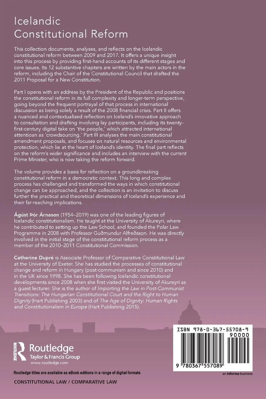 Rückseite: 9780367557089 | Icelandic Constitutional Reform | People, Processes, Politics | Buch