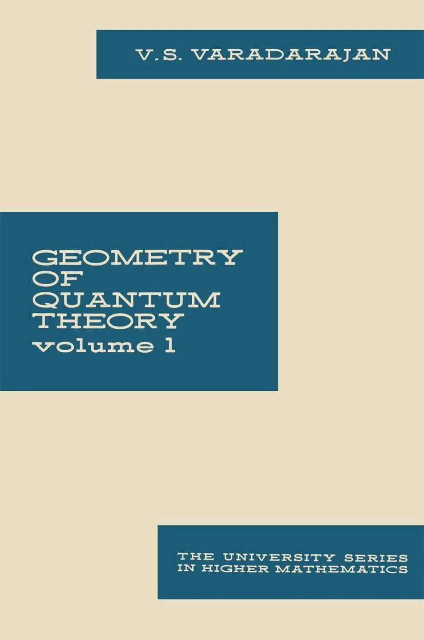 Cover: 9781461577089 | Geometry of Quantum Theory | Volume 1 | V. S. Varadarajan | Buch | xiv