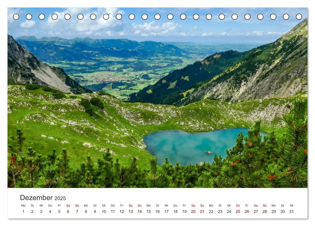 Bild: 9783435017089 | Oberstdorf - Bergparadies in den Alpen (Tischkalender 2025 DIN A5...