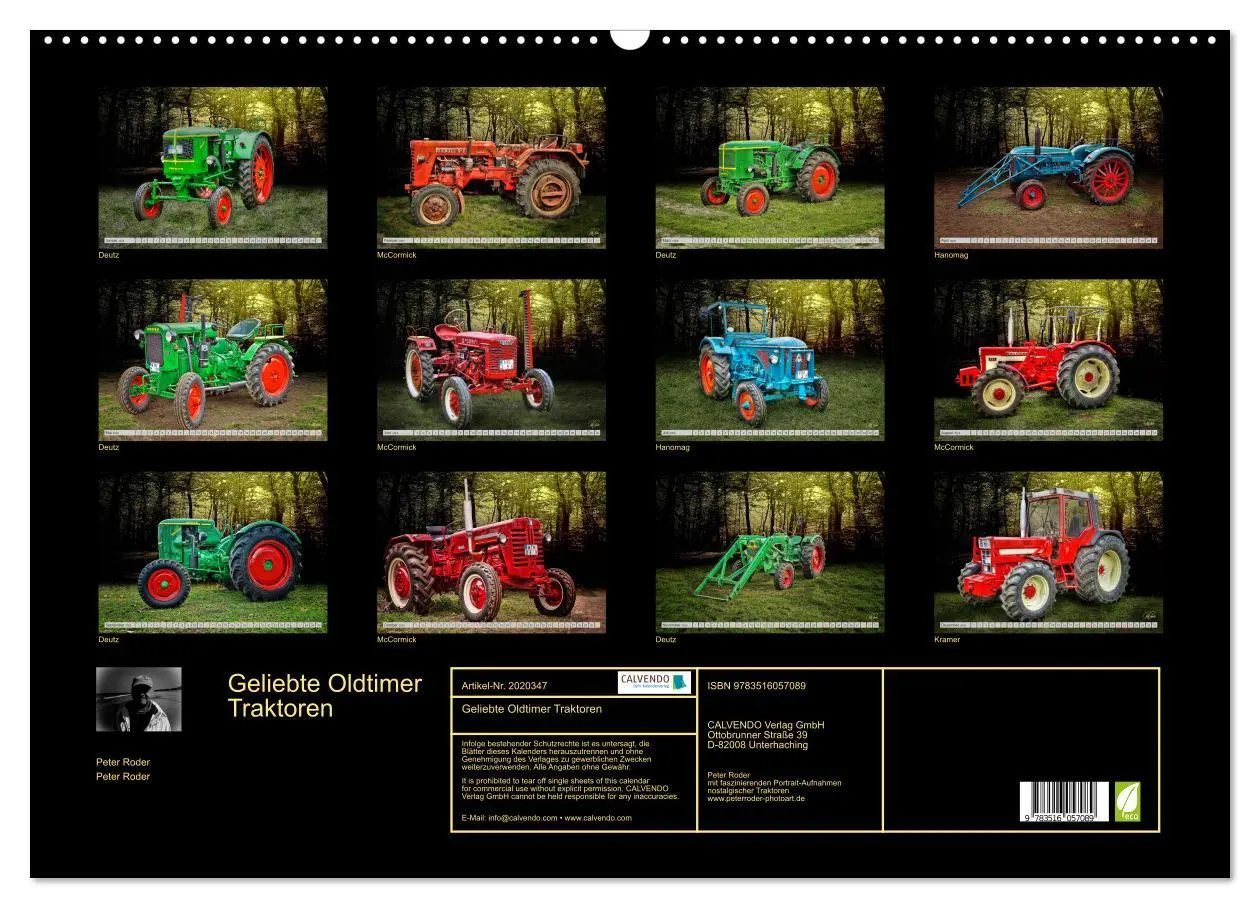 Bild: 9783516057089 | Geliebte Oldtimer Traktoren (Wandkalender 2026 DIN A2 quer),...