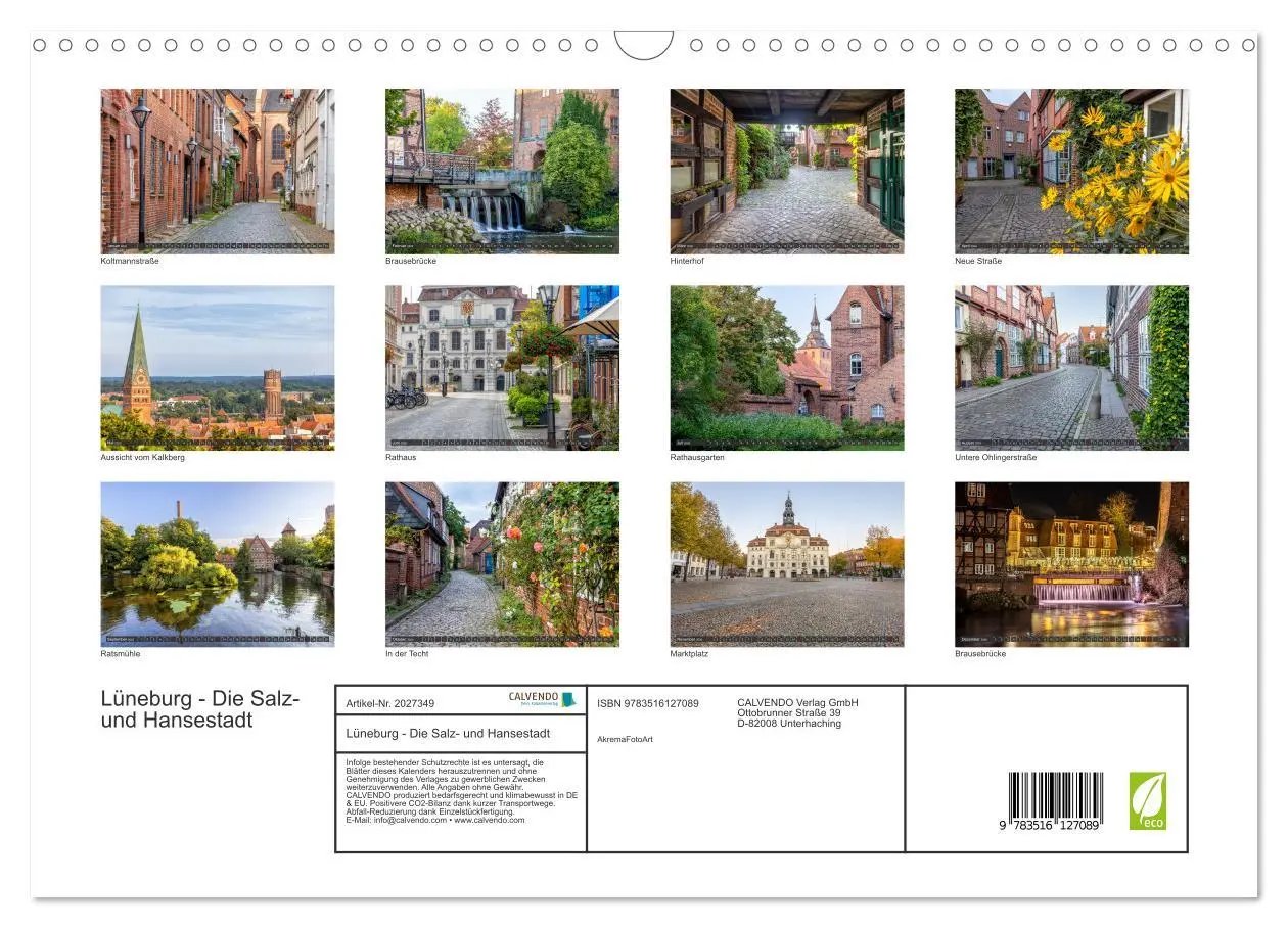 Bild: 9783516127089 | Lüneburg - Die Salz- und Hansestadt (Wandkalender 2026 DIN A3...