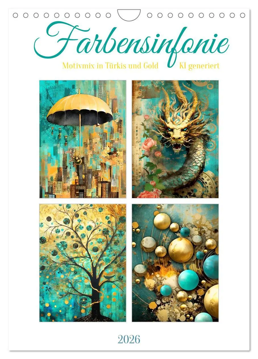 Cover: 9783516297089 | Farbensinfonie (Wandkalender 2026 DIN A4 hoch), CALVENDO...
