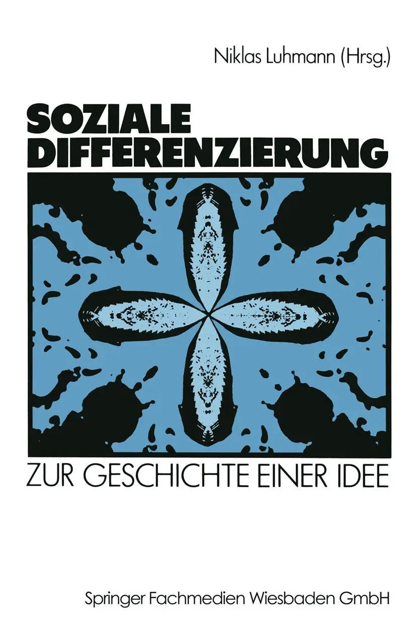 Cover: 9783531117089 | Soziale Differenzierung | Zur Geschichte einer Idee | Niklas Luhmann