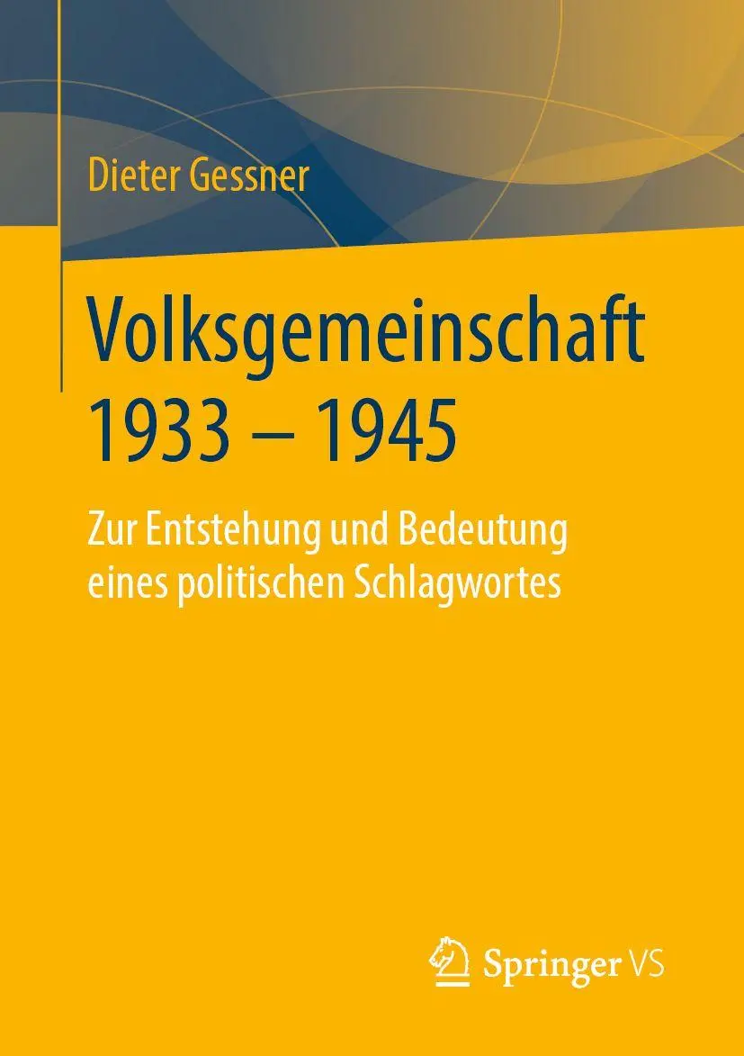 Cover: 9783658247089 | Volksgemeinschaft 1933 - 1945 | Dieter Gessner | Taschenbuch | ix