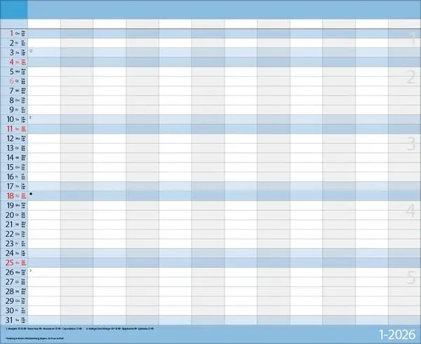 Bild: 9783731887089 | Teamplaner 2026 | Verlag Korsch | Kalender | 13 S. | Deutsch | 2026