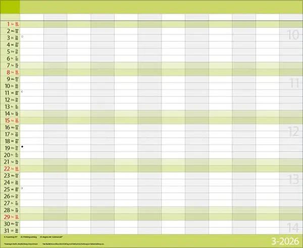 Bild: 9783731887089 | Teamplaner 2026 | Verlag Korsch | Kalender | 13 S. | Deutsch | 2026