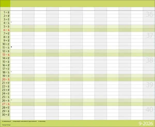 Bild: 9783731887089 | Teamplaner 2026 | Verlag Korsch | Kalender | 13 S. | Deutsch | 2026