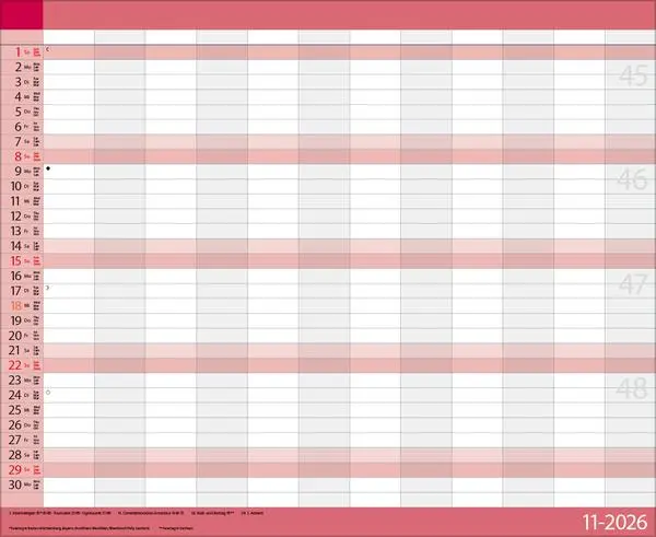 Bild: 9783731887089 | Teamplaner 2026 | Verlag Korsch | Kalender | 13 S. | Deutsch | 2026