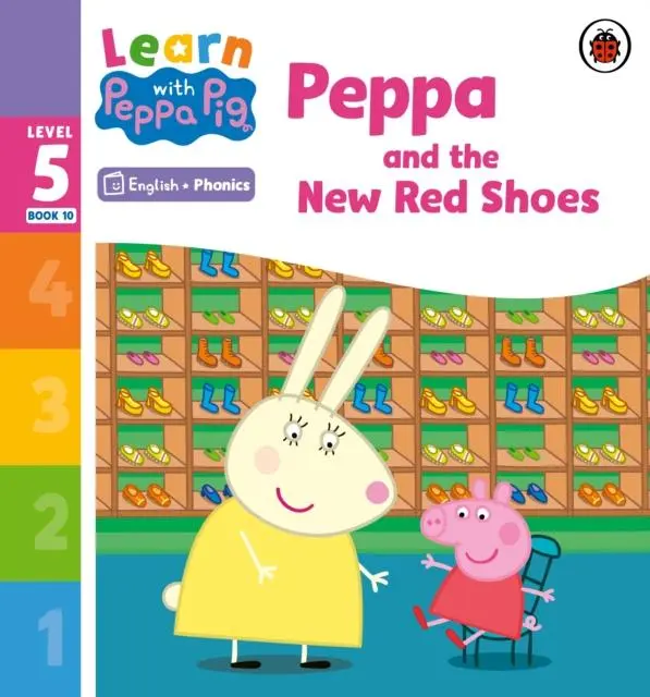 Cover: 9780241577189 | Learn with Peppa Phonics Level 5 Book 10 - Peppa and the New Red...