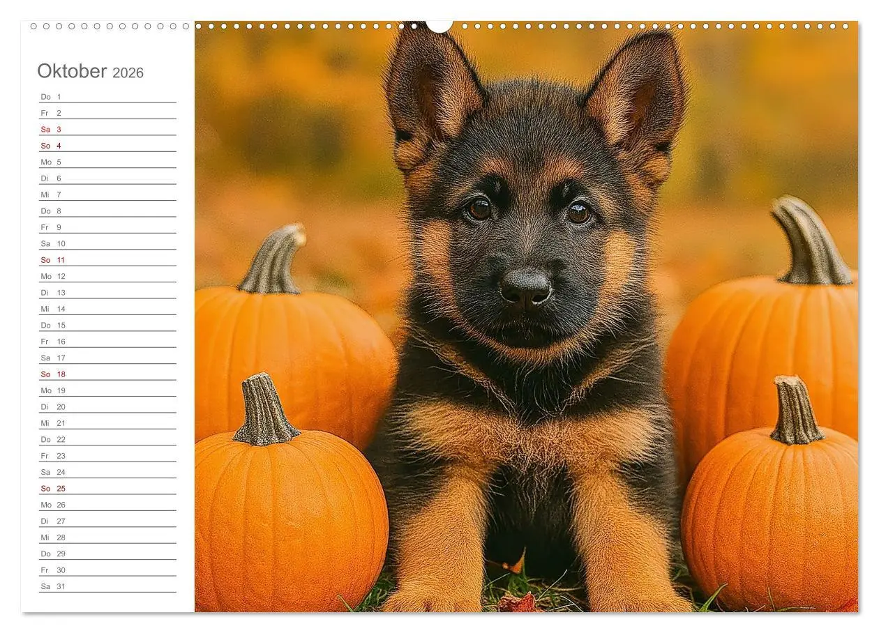 Bild: 9783457647189 | Schäferhundliebe - Deine tägliche Dosis Welpenfreude - ganz ohne...