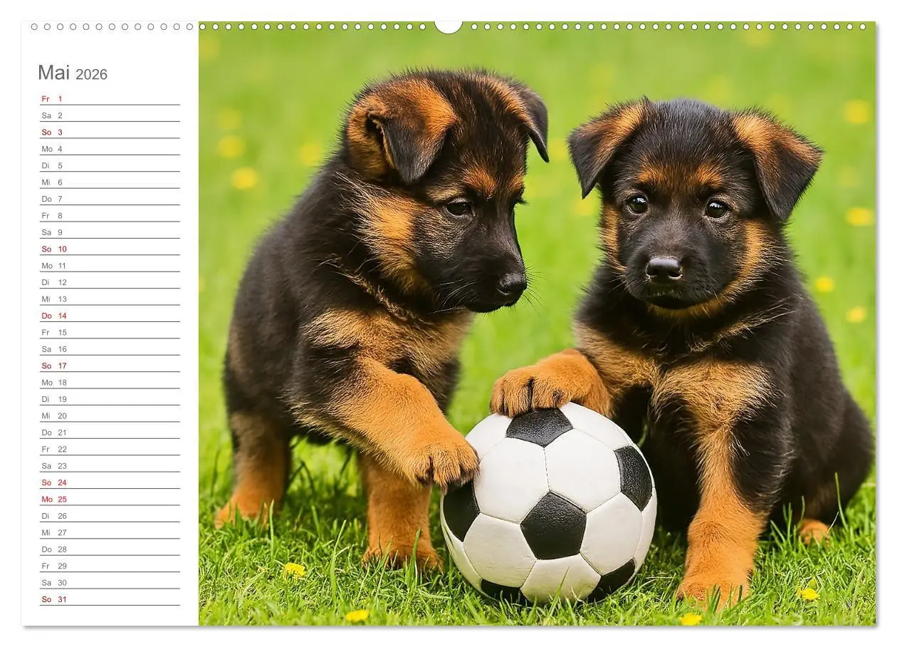 Bild: 9783457647189 | Schäferhundliebe - Deine tägliche Dosis Welpenfreude - ganz ohne...