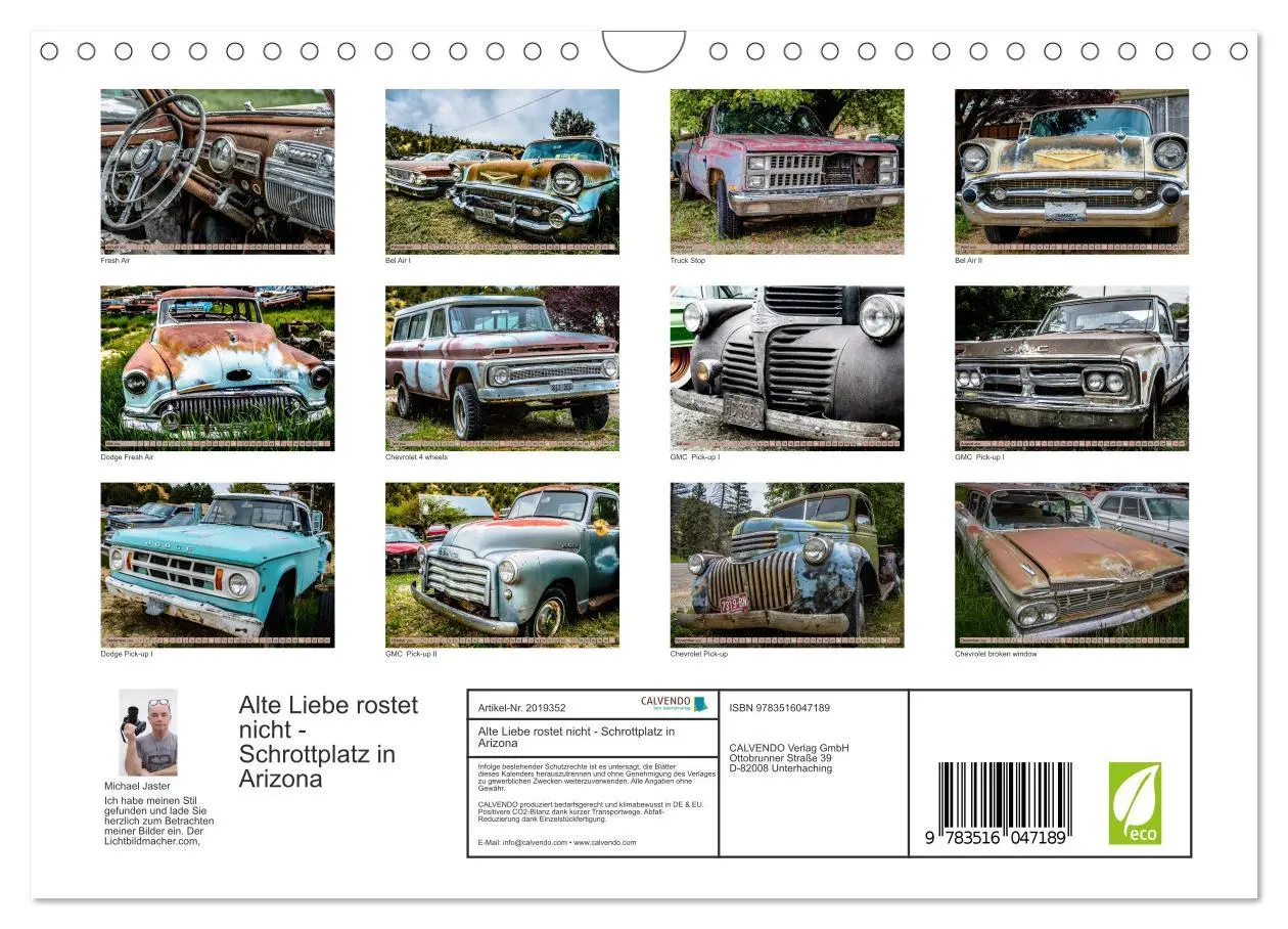 Bild: 9783516047189 | Alte Liebe rostet nicht - Schrottplatz in Arizona (Wandkalender...