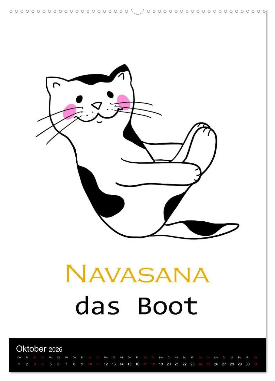 Bild: 9783516357189 | Yogakatzen - ganz entspannt im Hier und Jetzt (Wandkalender 2026...