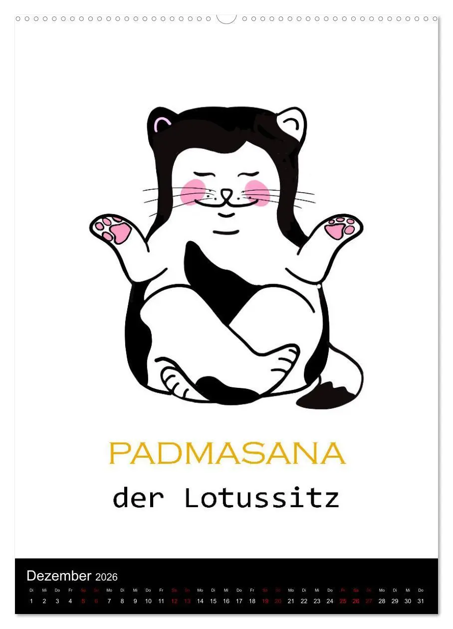 Bild: 9783516357189 | Yogakatzen - ganz entspannt im Hier und Jetzt (Wandkalender 2026...