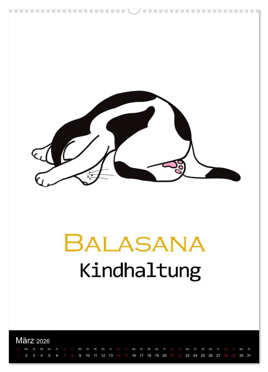 Bild: 9783516357189 | Yogakatzen - ganz entspannt im Hier und Jetzt (Wandkalender 2026...