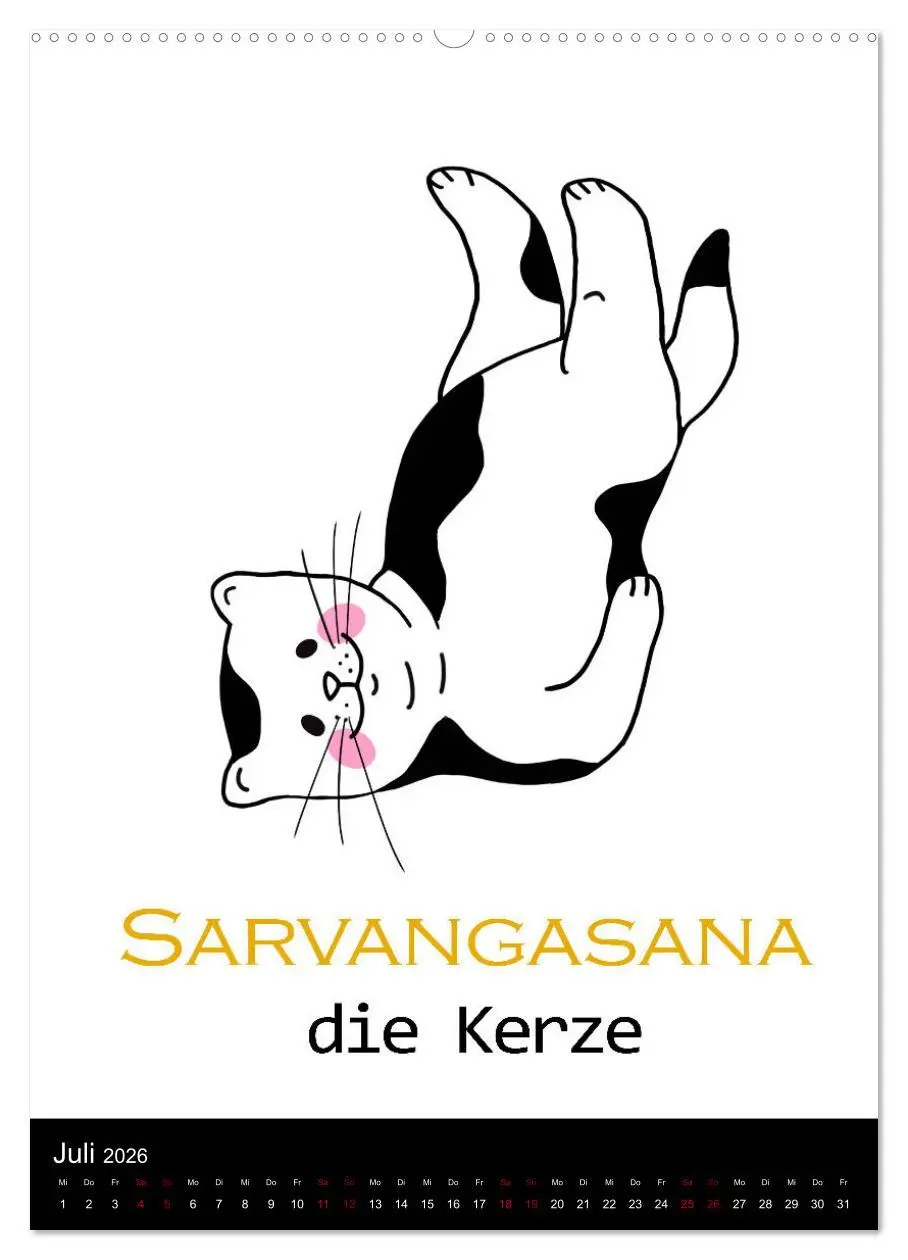 Bild: 9783516357189 | Yogakatzen - ganz entspannt im Hier und Jetzt (Wandkalender 2026...