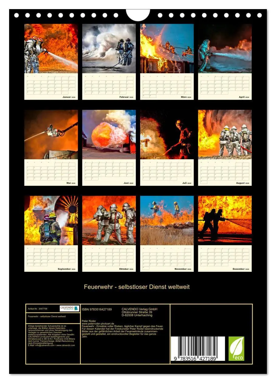 Bild: 9783516427189 | Feuerwehr - selbstloser Dienst weltweit (Wandkalender 2026 DIN A4...