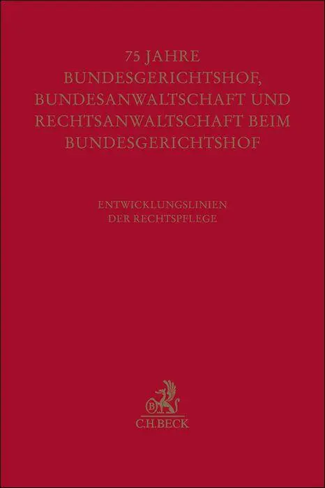 Cover: 9783406837289 | Festschrift zum fünfundsiebzigjährigen Bestehen von...