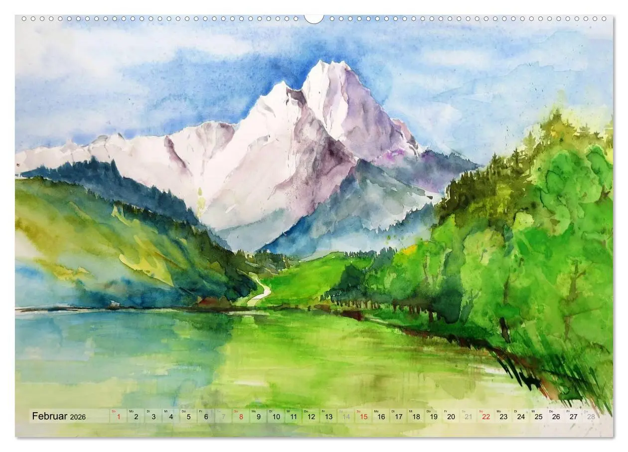 Bild: 9783516037289 | Malerisches Garmisch Partenkirchen - Aquarelle und Fotografien...