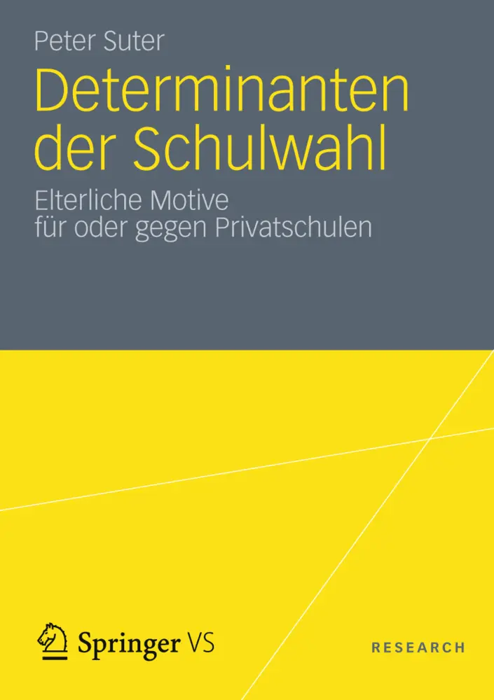 Cover: 9783531197289 | Determinanten der Schulwahl | Peter Suter | Taschenbuch | 200 S.