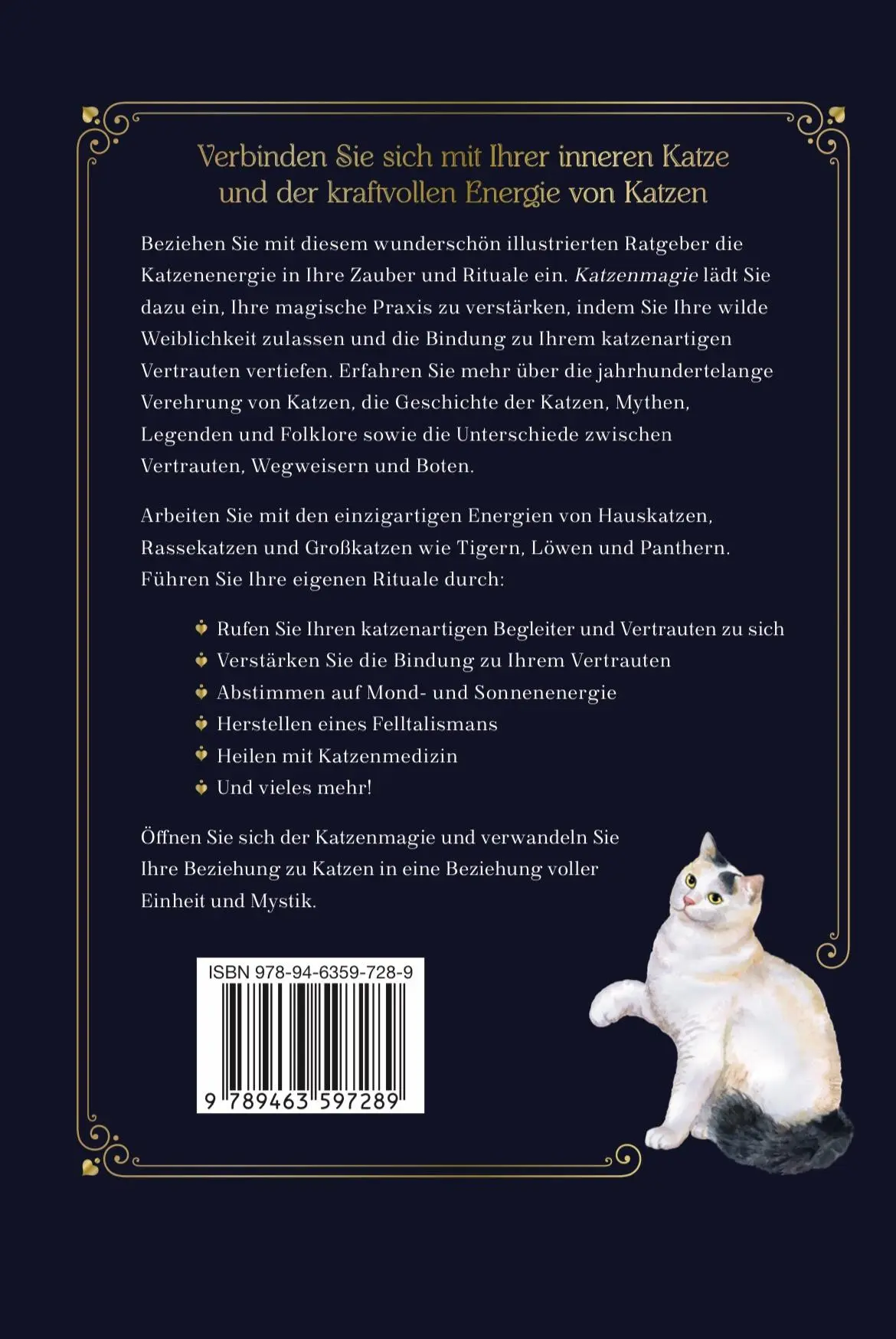 Rückseite: 9789463597289 | Katzenmagie | Rieka Moonsong | Buch | 160 S. | Deutsch | 2024
