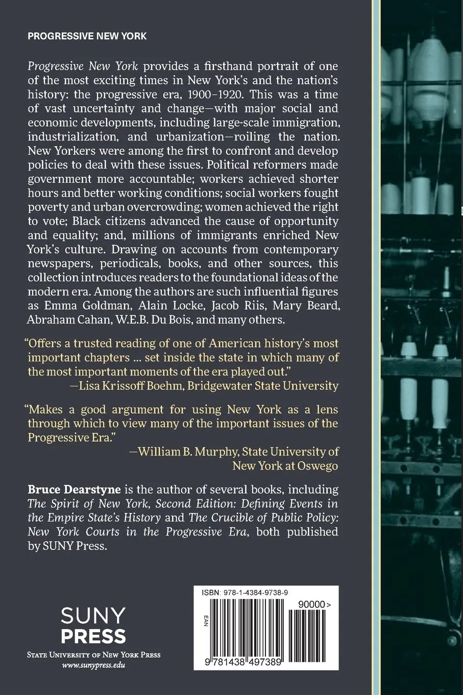 Rückseite: 9781438497389 | Progressive New York | Bruce W. Dearstyne | Taschenbuch | Englisch