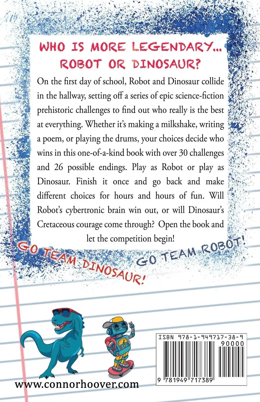 Rückseite: 9781949717389 | Pick Your Own Quest | Robot vs. Dinosaur | Connor Hoover | Taschenbuch