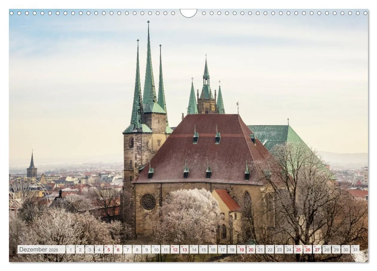 Bild: 9783457937389 | Erfurt. Perle Thüringens. (Wandkalender 2026 DIN A3 quer), CALVENDO...