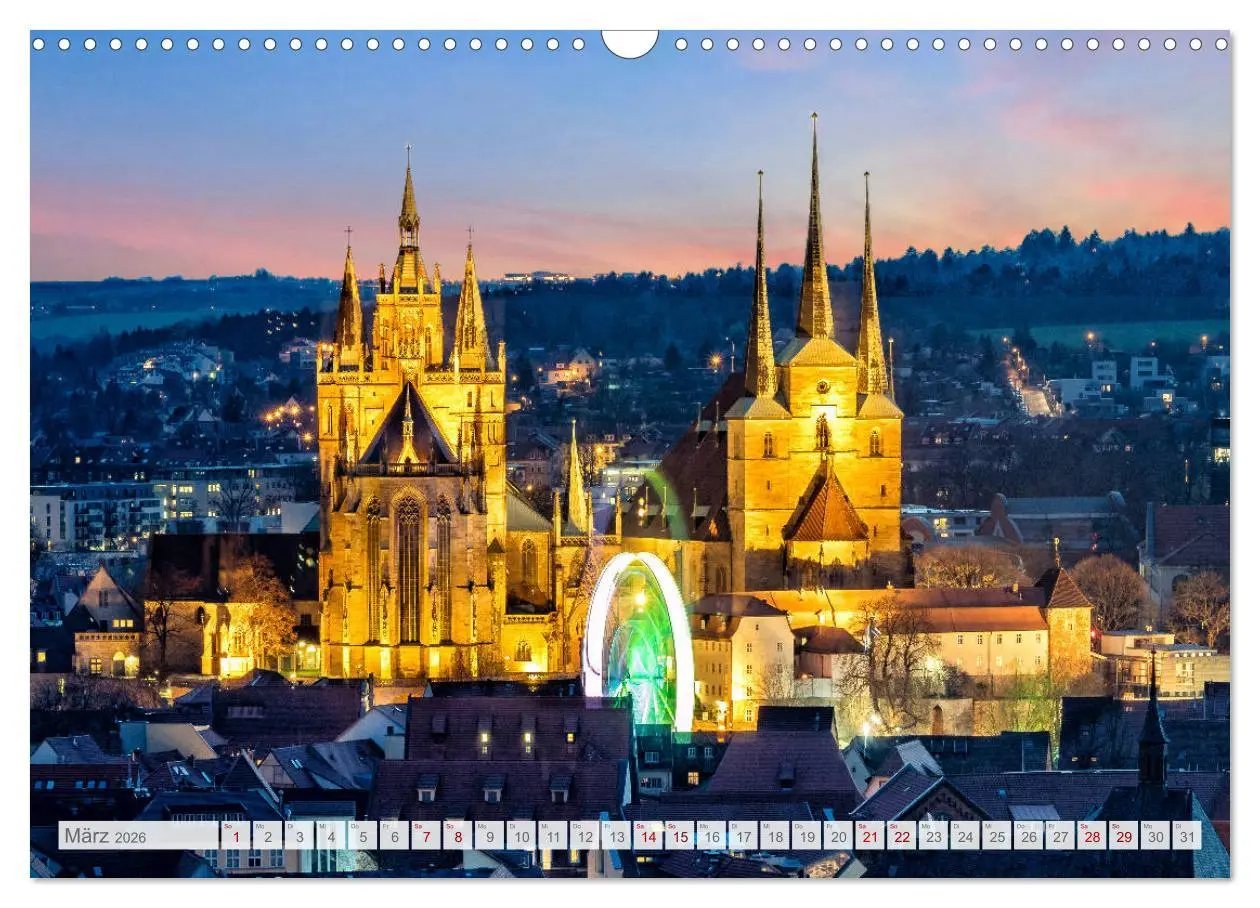 Bild: 9783457937389 | Erfurt. Perle Thüringens. (Wandkalender 2026 DIN A3 quer), CALVENDO...